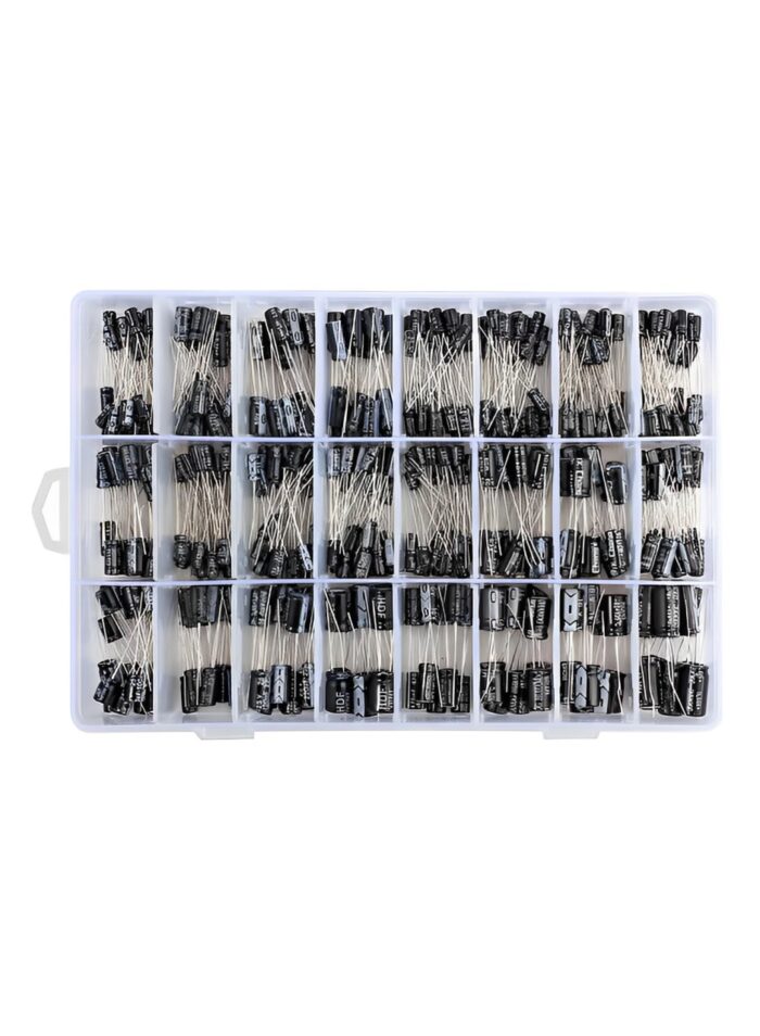 500pcs 24 Values Aluminum Electrolytic Capacitor Assorted Kit 10V 16V 25V 50V Metal Electrolytic Capacitors Range 0.1uF?1000uF with Plastic Case c48c798f d76e 4aae ba3a c34b1f140caf