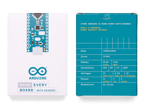 ARDUINO NANO EVERY WITH HEADERS MOUNTED