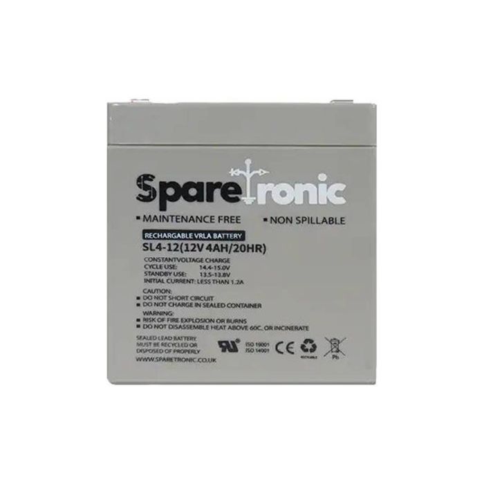 SL4-12 - Sparetronics, 4Ah, 12V, Lead-Acid Battery