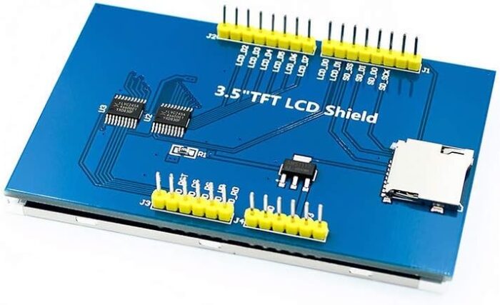 Besomi Electronics LCD for Arduino Uno and Mega2560 - Plug-and-Play Display Module with 480x320 Resolution and Touch Function Support - Enhance Your Arduino Projects with Crystal-Clear Visuals