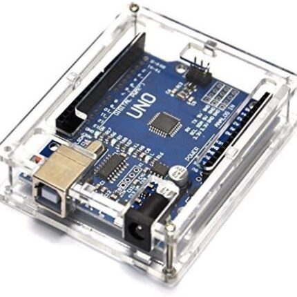 Acrylic Case for Arduino Uno - Protective Enclosure Box with Screws .