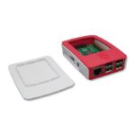 Besomi Electronics Official Raspberry Pi 4 Case - Red & White Computer Case with Compact Dimensions (3.0 x 9.0 x 7.4 cm) - Durable Material for Raspberry Pi Enthusiasts