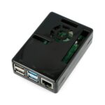 Black ABS Plastic Housing for Raspberry Pi 4B - LT-4A05 ABS Case designed to protect your device from Mechanical Damage .