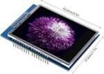 UNO R3 2.8 TFT Touch Screen with SD Card Socket - High-Resolution LCD Display for Arduino and Raspberry Pi Projects .