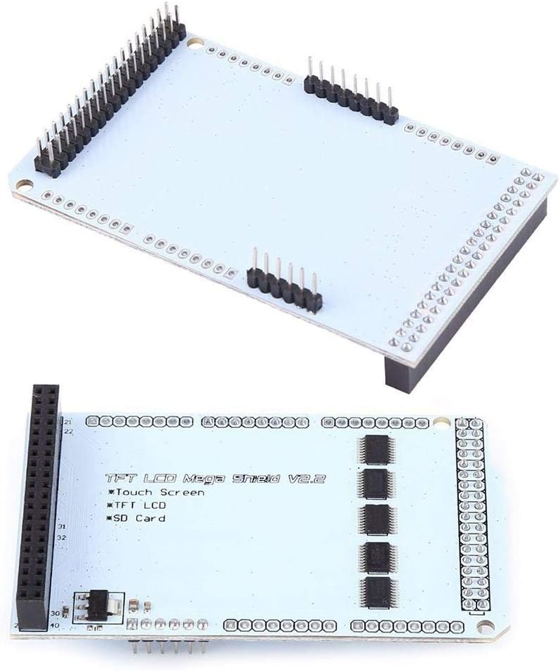 TFT LCD Mega Expansion Shield V2.2 for Arduino MEGA -Dual-Mode Compatibility (8-bit and 16-bit) - Simultaneous SD Card and Touch Function Support