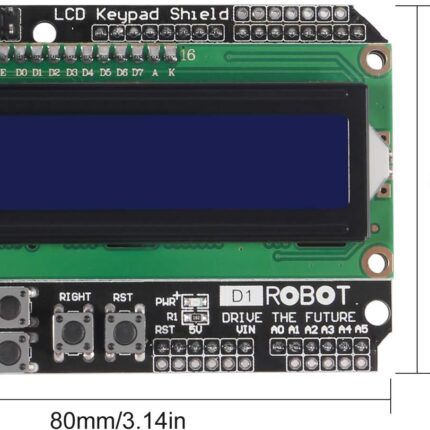 LCD 1602 Module Display Board - Professional 16x2 Character LCD Display - Ideal for Arduino, Raspberry Pi, and Electronics Projects