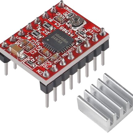 A4988 Motor Driver - Professional Stepper Motor Driver Module for Precise Control - Ideal for 3D Printers, CNC Machines, and Robotics Projects