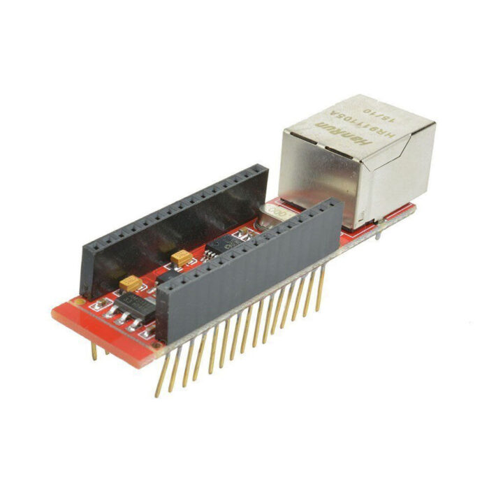 Besomi Electronics HR911105A Arduino Nano V3 Ethernet Shield WebServer Module - High-Performance Ethernet Interface for Single Board Computers - Ideal for Arduino Nano V3 Projects