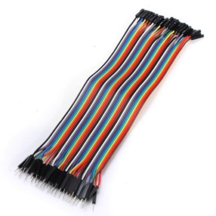 Male to Male Jumper Wires 20cm Set of 40 - Flexible and Durable Connectivity for Electronics Projects