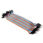 Male to Male Jumper Wires 20cm Set of 40 - Flexible and Durable Connectivity for Electronics Projects