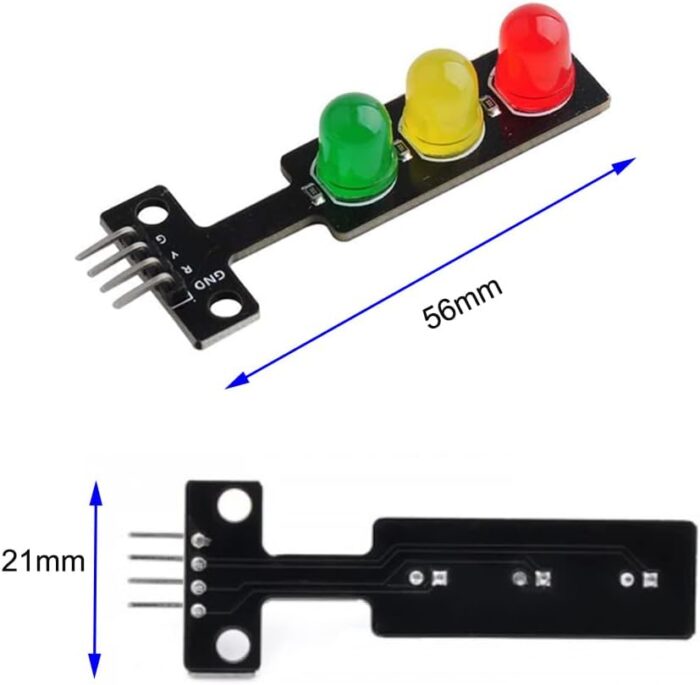 LED Traffic Light Module-Signal Indicator, Red Yellow Green, Easy Integration for Educational Projects