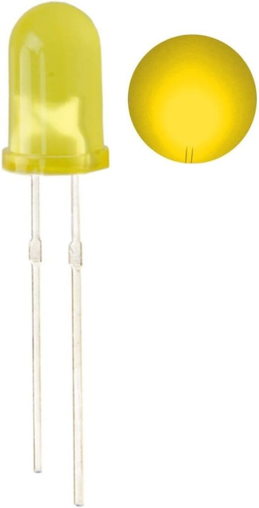 5 MM Yellow LED-Long-Lasting for DIY Projects & Electronic Devices