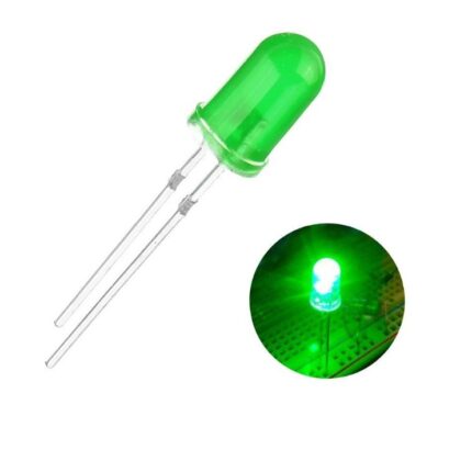 5MM Green LED- Long-Lasting for DIY Projects & Electronic Devices