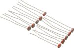 10 PCS 5MM Light Dependent Resistor Photoresistor GL5528 LDR, for Light Sensing Projects & Circuits