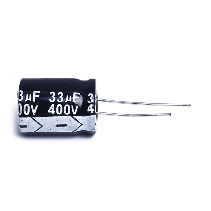 Electrolytic Capacitor 33uF 400V-Long-Life for Circuit Design & Power Applications