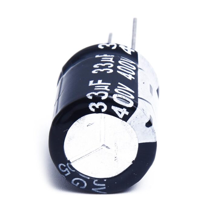 Electrolytic Capacitor 33uF 400V-Long-Life for Circuit Design & Power Applications