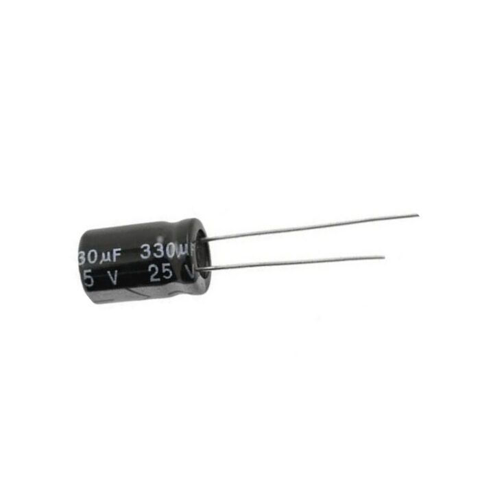 Electrolytic Capacitor  330uF 25V -Long-Life for Circuit Design & Power Applications