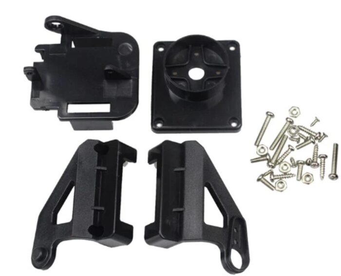 Black nylon pan and tilt bracket kit for SG90 servo's- Pan and Tilt Bracket Kit for Servo Motors