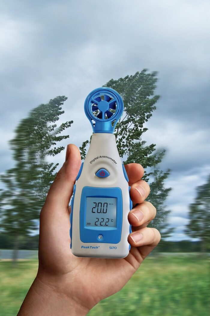 PeakTech TM840M Digital Anemometer for Wind Speed Measurement