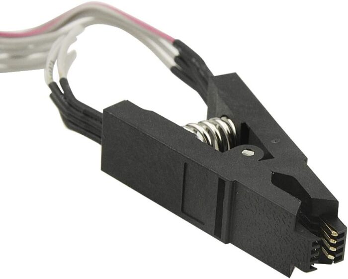  SOIC8 SOP8 EEPROM 93CXX/25CXX/24CXX Online Programming 2 Adapters Alligator Clips USB Programmer