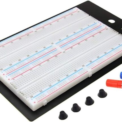 Solderless Breadboard - 1660 Tie-Point, Large Size (16.5 x 11.1 x 0.85 cm) for Prototyping and Circuit Design