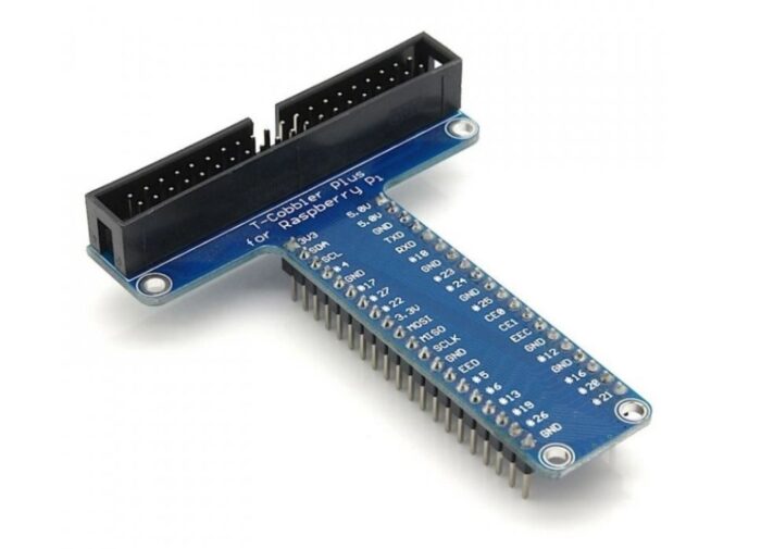 Raspberry Pi T-Cobbler Expansion Kit - Breakout Board Connector for Pi B+/2/3/4, Easy GPIO Access for Prototyping